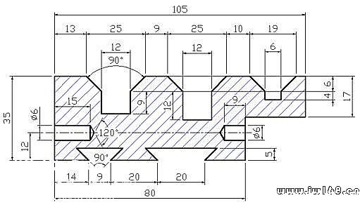 10道CAD几何练习图九