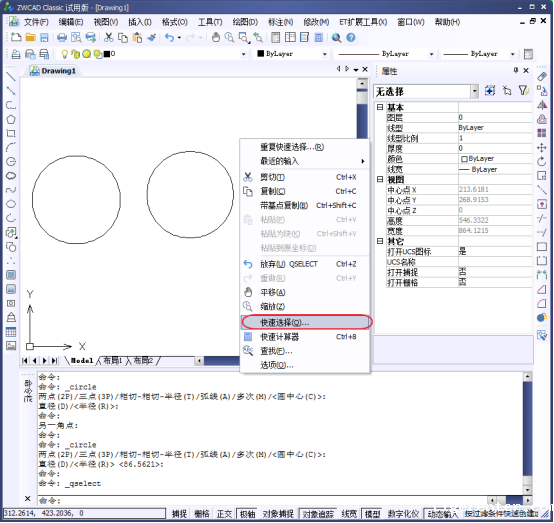 在CAD中怎么快速的选择直径一样的圆193.png 在CAD中怎么快速的选择直径一样的圆193.png