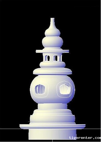 CAD中如何做逼真的水中倒影效果 CAD中如何做逼真的水中倒影效果