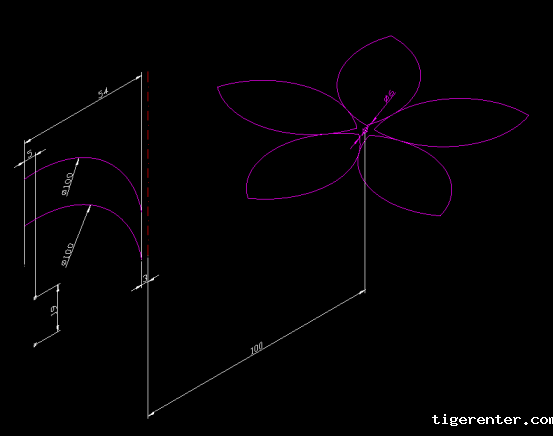 CAD绘制三维鲜花教程222.png CAD绘制三维鲜花教程222.png