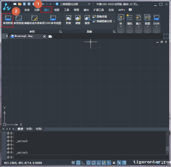 CAD附着外部参考操作 CAD附着外部参考操作