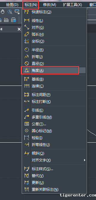 CAD如何标注角度尺寸 CAD如何标注角度尺寸