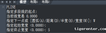 CAD中怎么用多段线画带箭头的线 CAD中怎么用多段线画带箭头的线