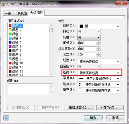 CAD如何控制图形的打印线宽 CAD如何控制图形的打印线宽