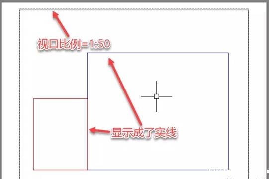 为什么CAD模型空间中设置好的虚线到布局中却显示为实线 为什么CAD模型空间中设置好的虚线到布局中却显示为实线