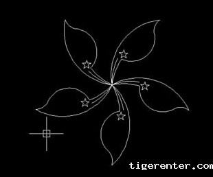 怎么用CAD绘制紫荆花平面图 怎么用CAD绘制紫荆花平面图