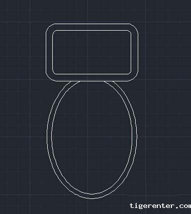CAD绘制马桶坐便器的方法 CAD绘制马桶坐便器的方法