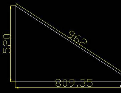 如何用CAD画图测算三角形的边长 如何用CAD画图测算三角形的边长