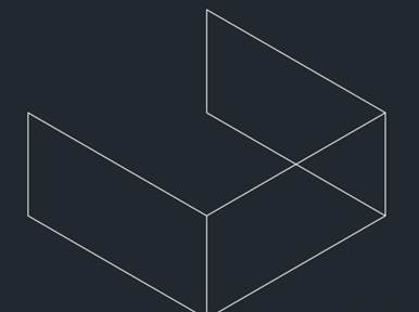 CAD利用直线绘制长方体轴测图 CAD利用直线绘制长方体轴测图