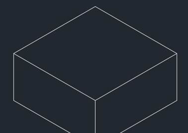 CAD利用直线绘制长方体轴测图 CAD利用直线绘制长方体轴测图