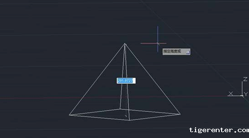 CAD如何绘制立体的棱锥体 CAD如何绘制立体的棱锥体