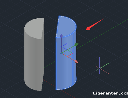 CAD怎么剖切圆柱体 CAD怎么剖切圆柱体