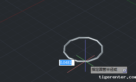 CAD怎么画三维立体圆环 CAD怎么画三维立体圆环