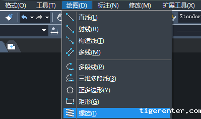 CAD怎么绘制平面螺旋线