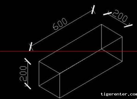 CAD使用斜二测方法绘制长方体的妙用 CAD使用斜二测方法绘制长方体的妙用