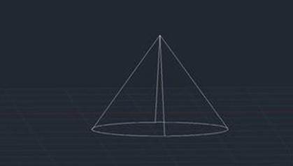 CAD如何绘制一个圆锥体 CAD如何绘制一个圆锥体