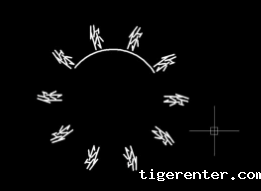 怎么用CAD制作弧形文字效果 怎么用CAD制作弧形文字效果