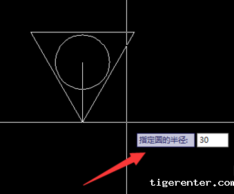 cad中画圆的内接三角形.png cad中画圆的内接三角形.png
