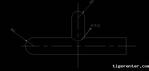 CAD如何画相贯线 CAD如何画相贯线