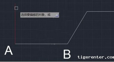 CAD如何通过两点确定偏移距离？
