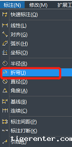 CAD中的折弯标注和折弯线性标注 CAD中的折弯标注和折弯线性标注