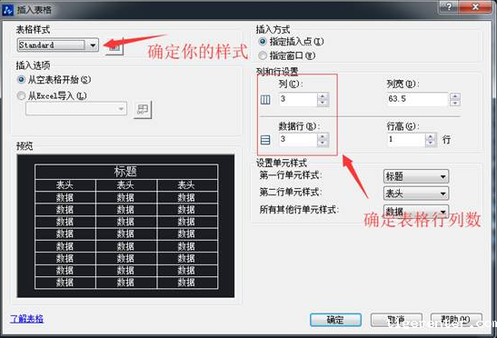 CAD中如何快速学会表格的使用方法 CAD中如何快速学会表格的使用方法