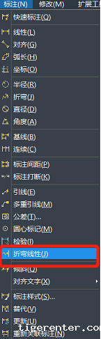 CAD折弯标注和折弯线性标注的使用方法