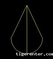 怎样在CAD中快速绘制水滴? 怎样在CAD中快速绘制水滴?