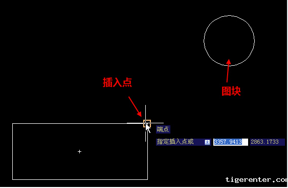 在CAD中插入点离图块远怎么办? 在CAD中插入点离图块远怎么办?