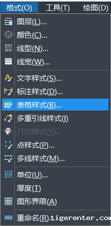 CAD中如何使用表格 CAD中如何使用表格