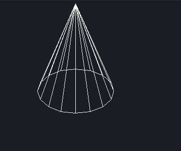 CAD中创建圆锥面的步骤 CAD中创建圆锥面的步骤