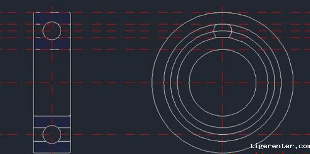 CAD绘制深沟球轴承的步骤 CAD绘制深沟球轴承的步骤