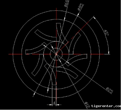 CAD绘制风叶轮的例子 CAD绘制风叶轮的例子