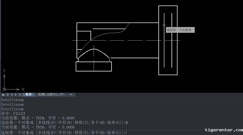 CAD如何绘制两条平行线间的倒圆角 CAD如何绘制两条平行线间的倒圆角