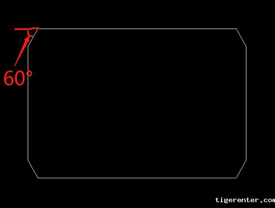 CAD如何用指定角度的方式建立倒角 CAD如何用指定角度的方式建立倒角